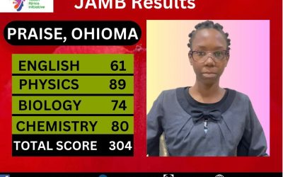 One of our girls who sat for the last JAMB exam
